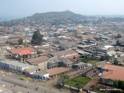 Une vue arienne de la ville de Goma, 26/06/2009