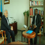 Dominique Strauss-Khan avec Joseph Kabila  Kinshasa
