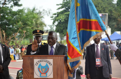 Joseph Kabila lors de son discours d'investiture le 20/12/2011  Kinshasa