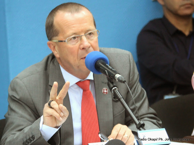 Martin Kbler, reprsentant spcial du secrtaire gnral de l'Onu pour la RDC le 02/04/2014  Kinshasa