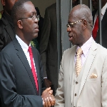 Matata Ponyo et Albert Yuma, Prsident de la Fdration des Entreprises du Congo, le 3/08/2012