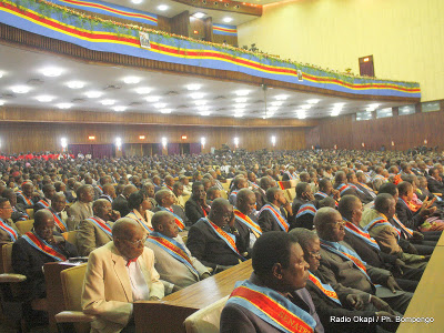 Une vue des dputs nationaux et snateurs congolais au palais du peuple (sige du parlement), ce 8/12/2010  Kinshasa.