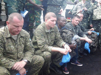 Casques bleus Ukrainiens de la MONUSCO dtenus en possession des uniformes FARDC