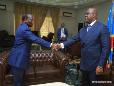 Sylvestre Ilunga Ilunkamba, nouveau Premier Ministre a t reu par le Prsident Tshisekedi le 20 mai 2019. Photo Prsidence RDC.
