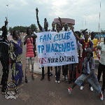 Des fans du TP Mazembe  Bamako, au Mali