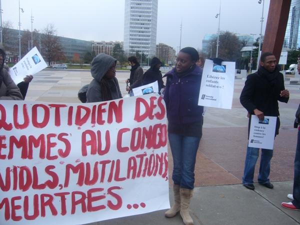 Manifestation de l'ONG CORPUS, Place des nations  Genve, samedi 22 nov 2008