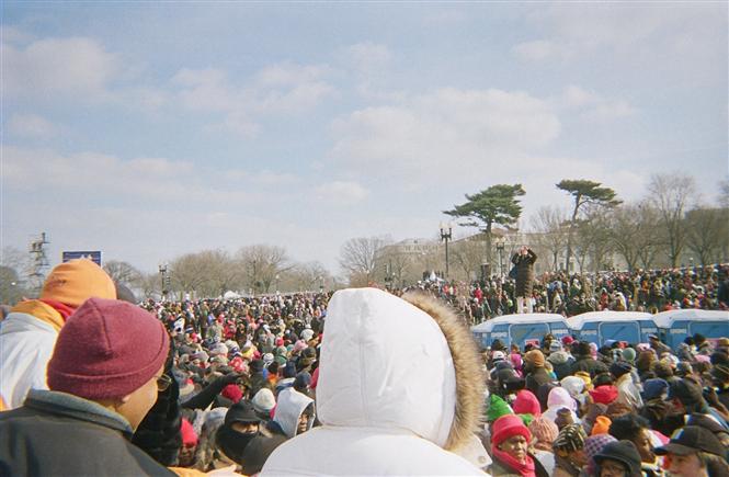 2.000.000 de personnes assistent  l'inauguration historique du Prsident Barack Obama au National Mall  Washington, DC. 
