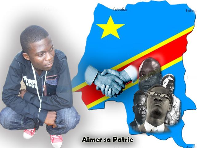 Glody Bisongo, ralise une photo patriotique pour son pays  l'occasion de l'indpendance  
