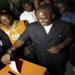 Joseph Kabila votnat le 29 Octobre 2006