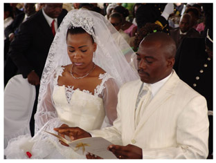 Joseph Kabila et Olive Lembe