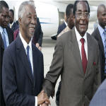 Thabo Mbeki et Robert Mugabe