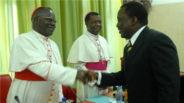Cardinal Laurent Monsengwo Pasinya et Joseph Kabila