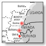 Pour sa part, le gouverneur du Nord Kivu, Julien Paluku, a lancé un appel au calme. Selon lui, les combats se déroulent à Karuba, Mushake et aux alentours de Sake. Les troupes congolaises progressent vers Kitshanga, le quartier général de Nkunda, a-t-il assuré, ajoutant qu'il ne croit pas que le conflit « va durer des mois, des années. »