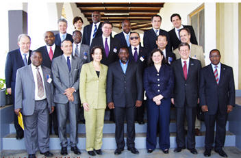 Joseph Kabila avec les membres du Conseil de sécurité