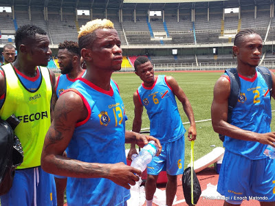 Séance d'entraînement des Léopards de la RDC au stade Tata Raphaël