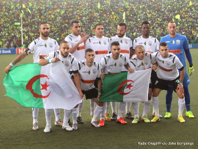 L‘Entente sportive de Sétif d’Algérie le 26/10/2014 au stade Tata Raphaël de Kinshasa lors de la finale aller de la Ligue de champions de la Caf contre Vita club de la RDC