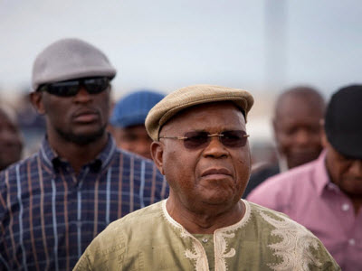 Etienne Tshisekedi à son arrivée à Goma le 14.11.2011