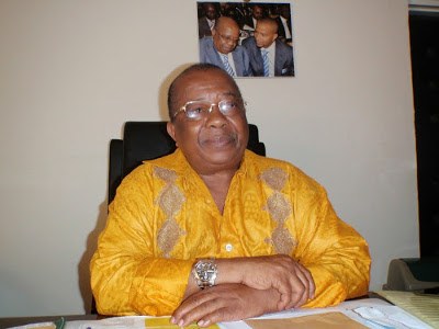 Gabriel Kyungu wa Kumwanza, président de l'Union national des fédéralistes du Congo (Unafec) et président du bureau provisoire de l'assemblée provinciale du Haut-Katanga