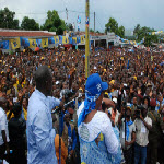 Joseph Kabila en campagne électorale à M'buji Mayi