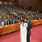 Joseph Kabila lors de son discours ce mercredi devant le congrès