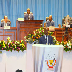 Le Président Joseph Kabila lors de son discours sur l'Etat de la nation le 14/12/2015 à Kinshasa