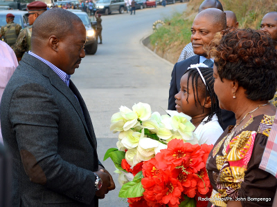 Le Président Joseph Kabila lors de son arrivée à Matadi chef lieu de la province du Congo centrale le 29/06/2015 à la veille de la célébration du 55èm anniversaire de l'indépendance de la RDC