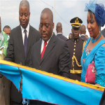 Joseph Kabila with Adolphe Muzito and Olive Lembe Kabila