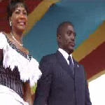 Joseph et Olive Kabila a l'inauguration presidentielle du 6.12.2006