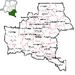 Carte de la province du Katanga - Congo