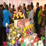 Les obsèques de madame Pauline Opango, veuve du héros national, Patrice Emery Lumumba le 29/12/2014 à Kinshasa