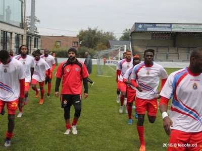 Les Léopards de la RDC lors d'un stage de préparation en Belgique en octobre 2015. (Photo Fecofa)