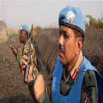 Des casques bleus de l'ONU en RD Congo