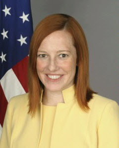 La porte-parole du département d'Etat américain Jen Psaki