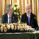 Paul Wolfowitz et Louis Michel au Congo