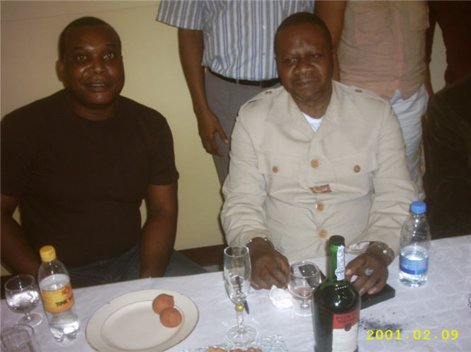 Ruphin-Kela et Papa Wemba à l'aumonnerie catholique St-Charles à Paris