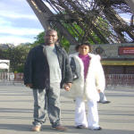 Richard Songolo et sa fille Marthe Songolo. Paris( la dame de fer )